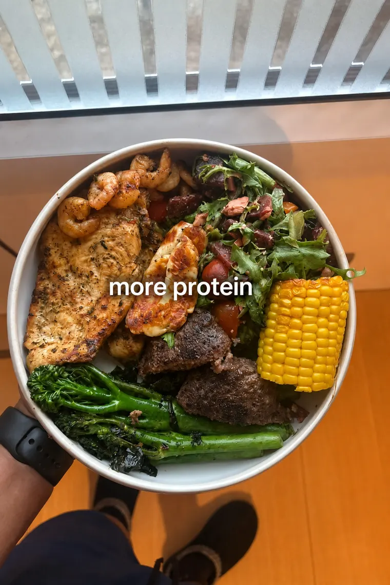 Rendered slide 3: “more protein”